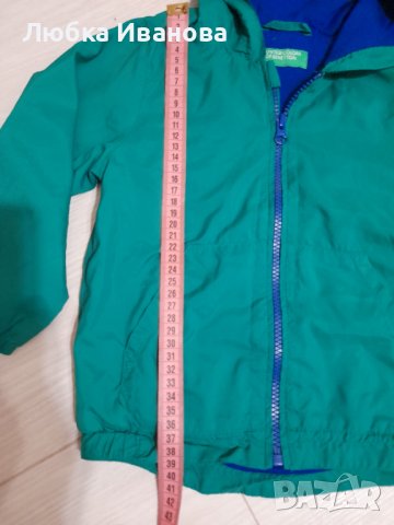 Детско тънко яке- Beneton , снимка 3 - Бебешки якета и елеци - 41778161