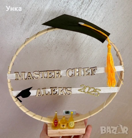 Ръчно изработен светещ подарък за готвач, снимка 3 - Декорация за дома - 50768194