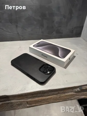 КАТО ЧИСТО НОВ Iphone 15 Pro Max Black + подарък, снимка 12 - Apple iPhone - 55943082