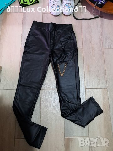 Дамски кожен клин с синджир и висока талия, снимка 7 - Клинове - 40377662