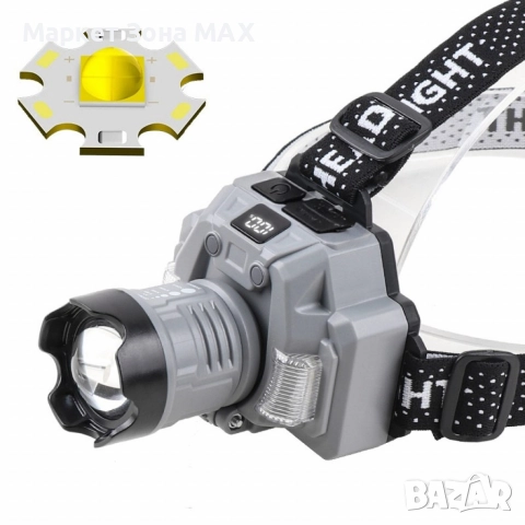 Челник за глава с интелигентно управление с движение и LED дисплей HX-915S, снимка 3 - Къмпинг осветление - 52863294