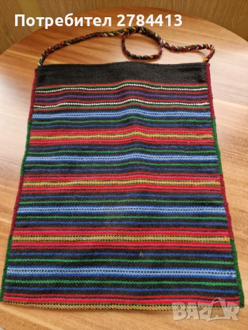 Вълнена Коледарска торба 50/40, снимка 5 - Антикварни и старинни предмети - 51329893