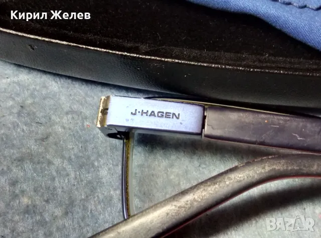 J. HAGEN СТАРИ МАРКОВИ ХЕЛИОМАТИК ОЧИЛА с НУЖДА от РЕМОНТ на РАМКАТА и КАЛЪФ с КЪРПИЧКА 47737, снимка 2 - Слънчеви и диоптрични очила - 47454923