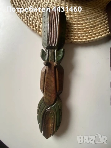 Българска дърворезба - дядовци с калпаци, снимка 2 - Други - 53495632