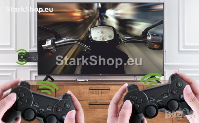  4K Ретро Конзола с HDMI, безжични джойстици и над 10 000 игри, снимка 6 - Друга електроника - 41370567