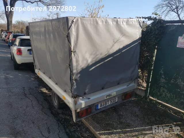 автомобилно ремарке с брезент, снимка 2 - Ремаркета - 55976508