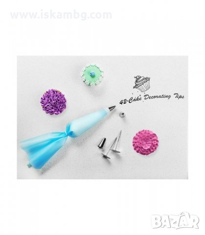 ШПРИЦ ЗА ДЕКОРАЦИЯ С МЕТАЛНИ НАКРАЙНИЦИ, КОМПЛЕКТ ОТ 39 ЧАСТИ - код 3133, снимка 7 - Прибори за хранене, готвене и сервиране - 33889836