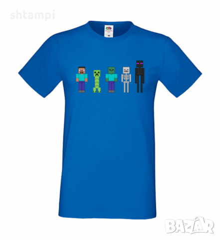 Мъжка тениска майнкрафт Minecraft 7,Minecraft,Игра,Забавление,подарък,Изненада,Рожден Ден., снимка 2 - Тениски - 36496334