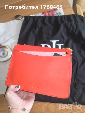 Кожена чанта ralph lauren, снимка 2 - Чанти - 52953578
