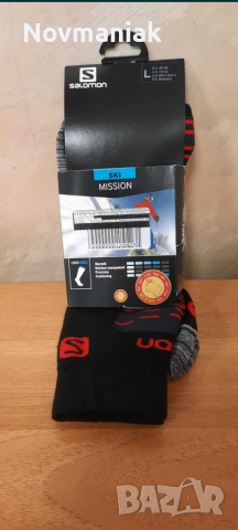 Salomon Mission Black Matador Red Ski Socks, снимка 12 - Други - 36501114