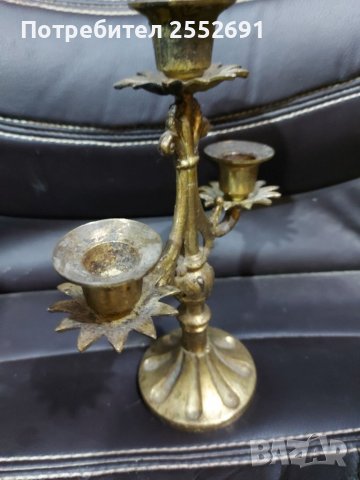 Свещник , снимка 4 - Антикварни и старинни предмети - 41645744