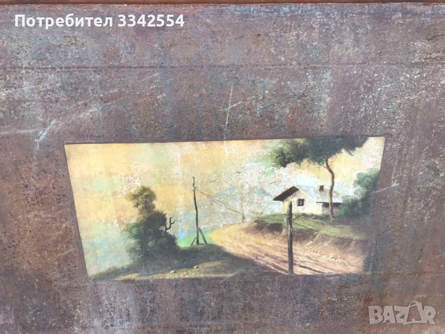 ТАБЛИ МЕТАЛ РИСУВАНИ ЗА ЛЕГЛО С ЧУГУНЕНИ ЛЯТИ КРАКА, снимка 3 - Други ценни предмети - 41801719