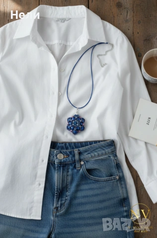 Ръчно изработено колие , снимка 5 - Колиета, медальони, синджири - 53428596