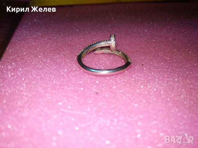 ПРЕКРАСЕН НЕЖЕН АРТ РЕГУЛИРУЕМ СКЪПОЦЕНЕН СРЕБЪРЕН ПРЪСТЕН СРЕБРО 925 АНГЛИЯ с ИСКРЯЩИ ЦИРКОНИ 43191, снимка 14 - Пръстени - 44314781