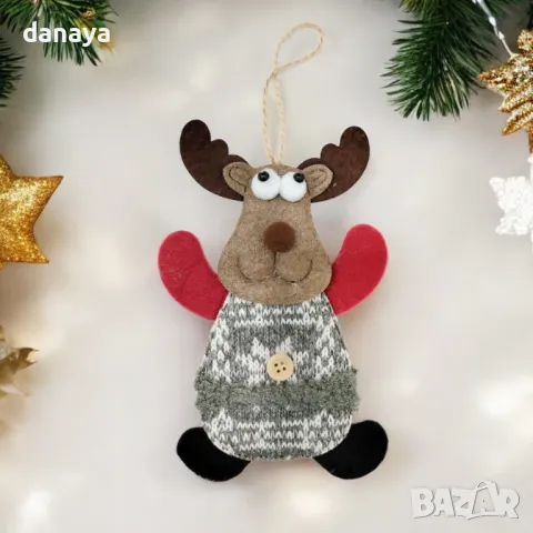 5356 Коледна фигура за окачване Снежко Дядо, Коледа, Еленче, снимка 2 - Декорация за дома - 47626529
