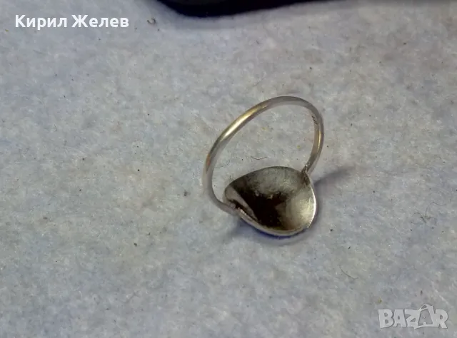 СТИЛЕН ВИНТИДЖ АРТ СРЕБЪРЕН ПРЪСТЕН СРЕБРО 925 КРАСИВА РЪЧНА БИЖУТЕРСКА ИЗРАБОТКА 13701, снимка 12 - Пръстени - 49606423