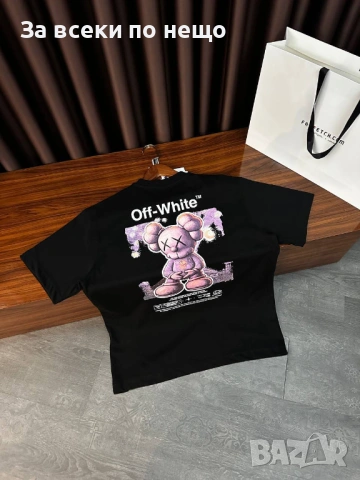 Off-White Мъжка Черна Тениска👕Мъжка Блуза С Къс Ръкав В Черен Цвят Код Mens P.110