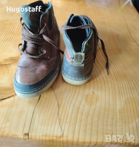 Мъжки  водоустойчиви боти до глезена Geox Amphibiox Respira обувки боти кецове кожа 40, снимка 3 - Ежедневни обувки - 52532980