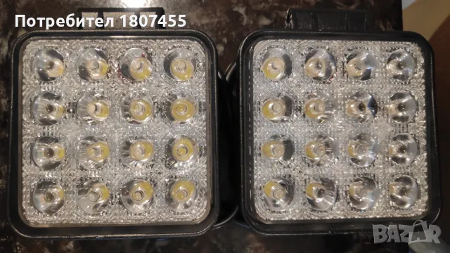 Диодни халогени комплект 48W 10,7cm 16-SMD 12V-24V 