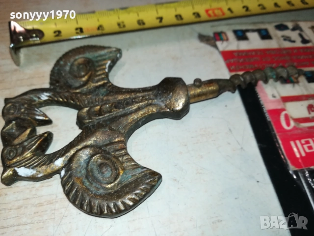 РЕТРО ТИРБУШОН-АНТИКА//ПАТИНА//РЕЛИКВА 0211251429, снимка 8 - Антикварни и старинни предмети - 52263744