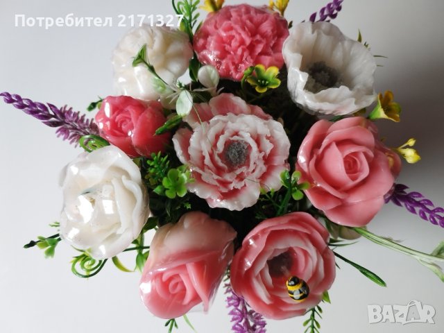 Сапунени букети, снимка 12 - Изкуствени цветя - 37803735
