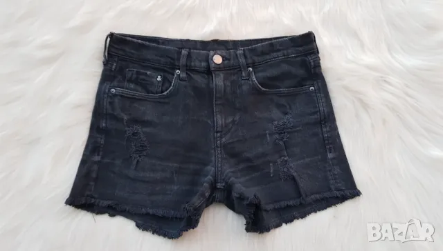 Къси дънкови панталони H&M размер ХS , снимка 10 - Къси панталони и бермуди - 49519551