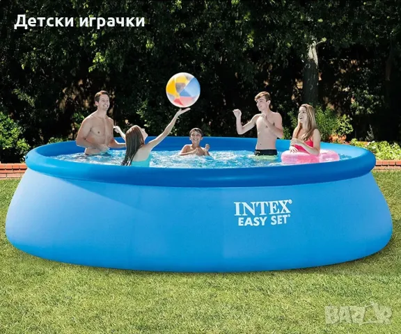 Надуваем Басейн Intex,  457 х 107см, 12430 литра, син, снимка 1