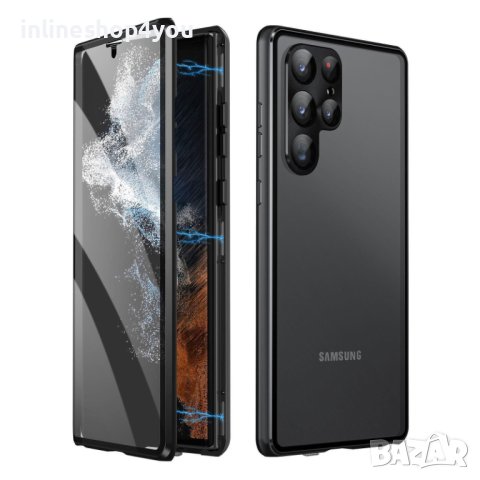 Двоен Магнитен Кейс за Samsung Galaxy S22 Ultra | S22+ | S22, снимка 2 - Калъфи, кейсове - 41937242