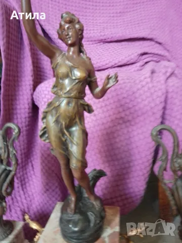 часовник каминен настолен 69/57 см, снимка 2 - Антикварни и старинни предмети - 50374541