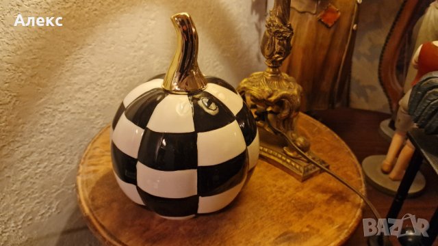 Керамична стилизирана тиква., снимка 2 - Декорация за дома - 42342430