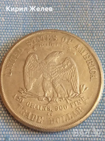 Монета РЕПЛИКА TRADE DOLLAR USA 1878 за КОЛЕКЦИЯ ДЕКОРАЦИЯ 49445