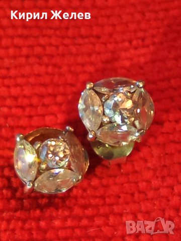 НЕЖНИ КЛАСИЧЕСКИ СКЪПОЦЕННИ СРЕБЪРНИ ОБЕЦИ СРЕБРО 925 с ЮВЕЛИРНО ФАСЕТИРАНИ КАМЪНИ БЯЛ ТОПАЗ 38530