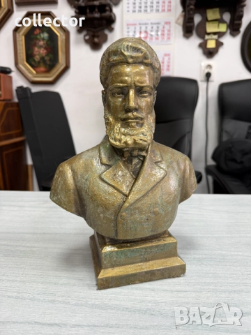 Бронзиран бюст на Христо Ботев. №7783