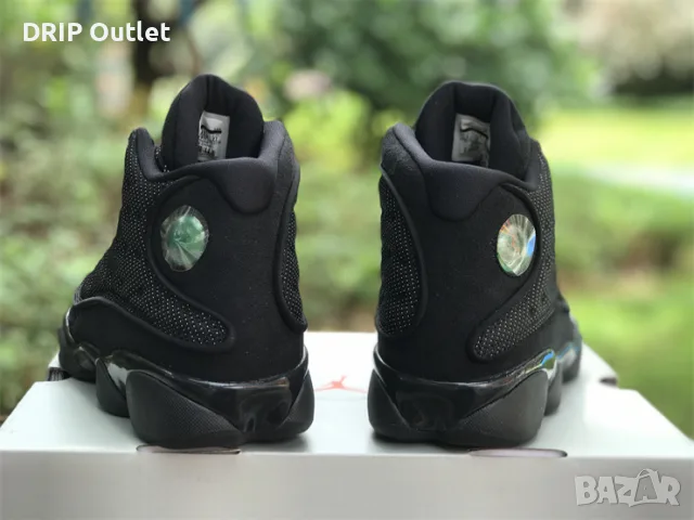 !НОВИ! Air Jordan 13 Retro | Black Cat | + КУТИЯ, снимка 5 - Маратонки - 55750291