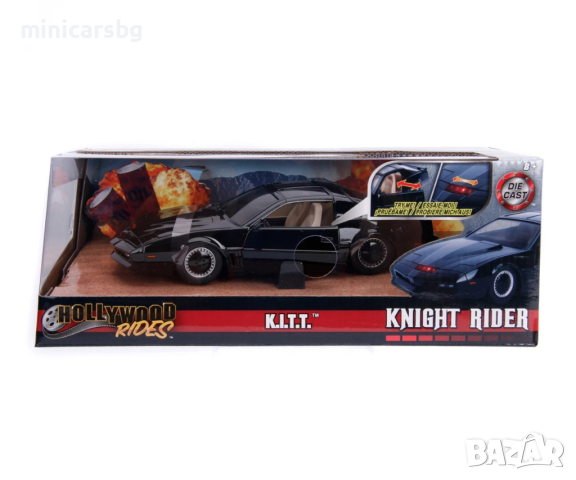 Метални колички: Knight Rider K.I.T.T., 1982 Pontiac Trans AM - Jada
