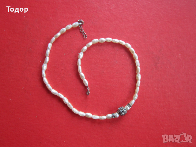 Страхотно колие гердан с перли и камъни , снимка 4 - Колиета, медальони, синджири - 36196869