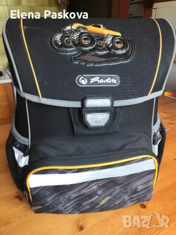 раница ученическа, Herlitz, твърд материал, очаква първия звънец, снимка 2 - Раници - 51227204