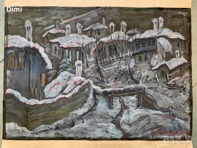 АЛЕКСАНДЪР БОЖИНОВ пастел, пейзаж