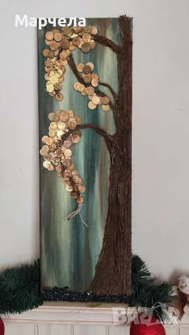 Картини "Дърво на парите" с монети