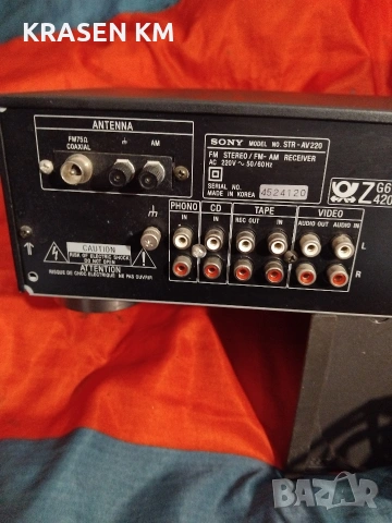 sony str av 220, снимка 10 - Ресийвъри, усилватели, смесителни пултове - 53633910