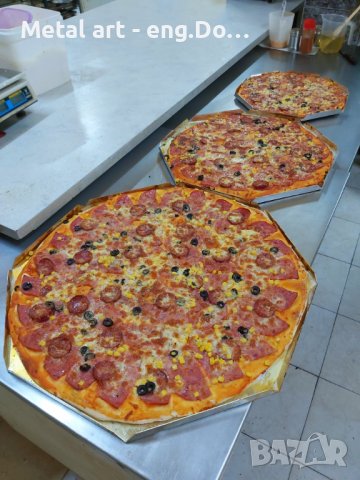 Алуминиеви тави за голяма пица на парче, снимка 5 - Съдове за готвене - 41513867