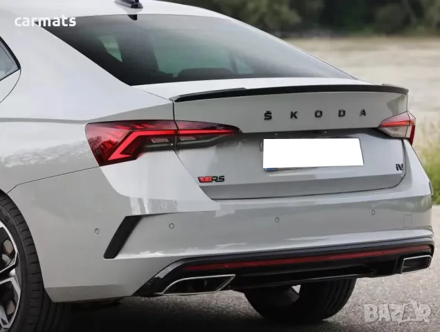 Спойлер за багажник за Skoda Octavia (2020+) - VRS Style - черен гланц