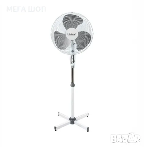 Вентилатор Rosberg, 40W, 40см., бял/сив или бял/син, снимка 2 - Вентилатори - 50006757