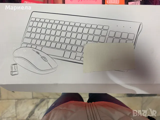 Комплект Безжични Клавиатура и Мишка / Ултра Тънка Безжична Клавиатура, снимка 7 - Клавиатури и мишки - 48124768