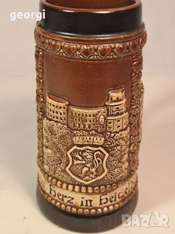 немска керамична колекционерска халба 25/4, снимка 2 - Колекции - 50235502