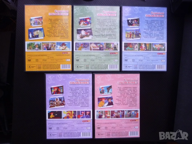 Пипи дългото чорапче DVD филм колекция 5 диска Астрид Линдгрен момиче с плитки лунички кон маймунка, снимка 3 - Анимации - 52061816