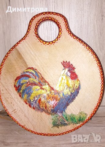 Петел. Домашни животни. Кухненска дъска. , снимка 3 - Кокошки и пуйки - 44182921