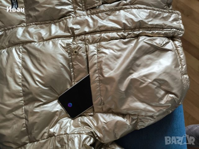 Ellesse дамско зимно яке златисто Oversized, снимка 5 - Якета - 52681750