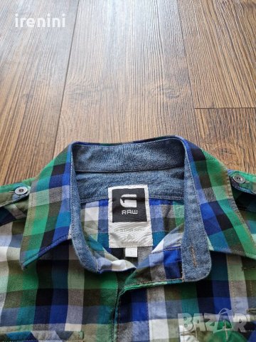 Страхотна мъжка риза G STAR RAW,   размер L , снимка 4 - Ризи - 41813116
