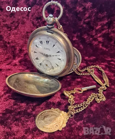 Старинен Османски джобен часовник с кюстек и ключ, снимка 10 - Антикварни и старинни предмети - 48415131